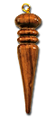 Pendule en olivier, 72 mm x 19 mm